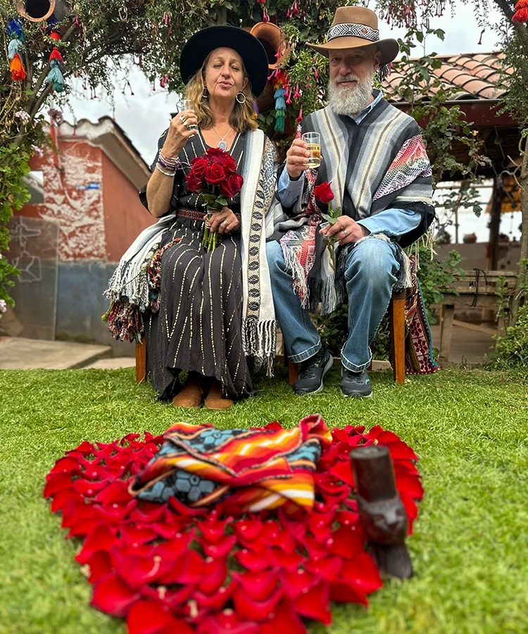 Traditional Andean wedding ceremony in Cusco